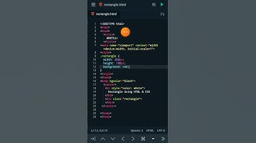 Rectangle Using HTML and CSS#shorts