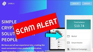 Spire-x SCAM Alert|لا تودع أي ETH حتى $ 1 لن تحصل على أي سحب