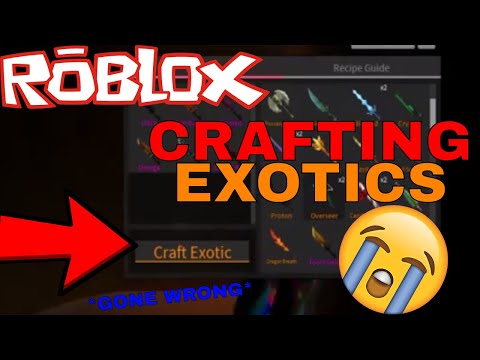 Going To Craft An Exotic Gone Wrong Roblox Assassins Crafting - top 10 exotic knives pets roblox assassin