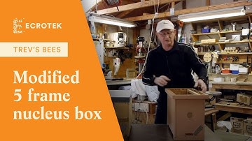 Trevs Bees - Swarm capture box- modified 5 frame nucleus box.