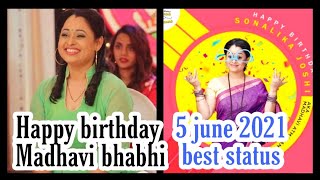 Happy birthday Sonalika Joshi  (Madhavibhabhi) best status #Tmkoc #Madhavibhabhi #shorts #birthday