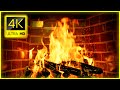 Relaxing Christmas Night with Cozy Christmas Fireplace 4K (High Quality) &amp; Crackling Fire 10 Hours