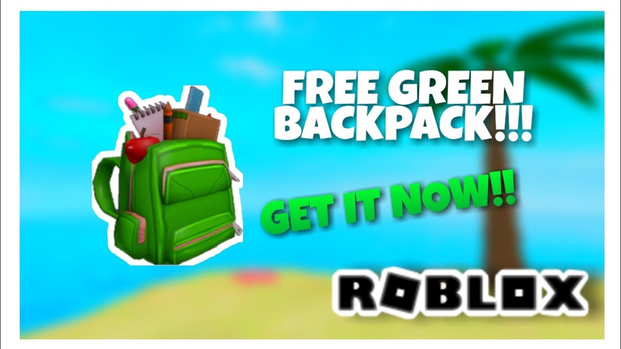 Free New 2020 Fully Loaded Backpack How To Get It Roblox Youtube - empty roblox bag