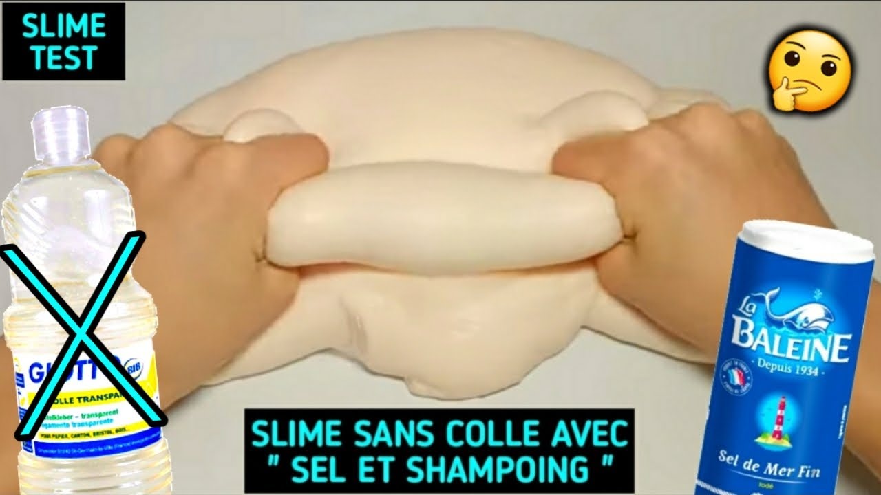 SLIME SANS COLLE SHAMPOING ET SEL // NOUVEAUX SLIMES TEST !! SLIME SANS