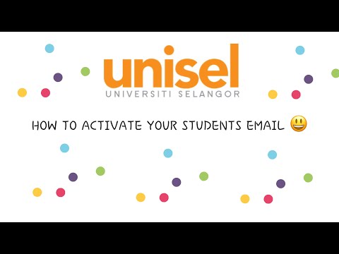 CARA NAK ACTIVATE STUDENT EMAIL ?