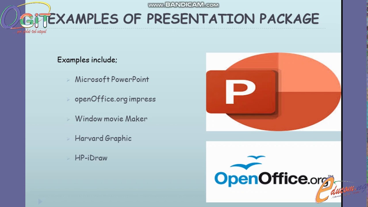 define presentation package in computer