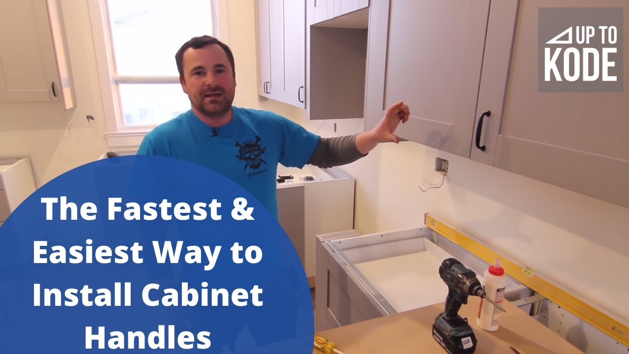 The Fastest Easiest Way To Install Cabinet Handles Youtube