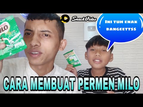 CARA BUAT PERMEN MILO BERSAMA HAMZAH || MAMA LELA || snackvideo - YouTube