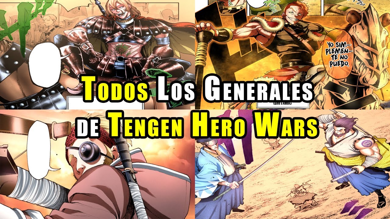 Todos Los Generales de Tengen Hero Wars - YouTube