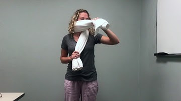 Cervical Rotation Self Mobilization with Towel