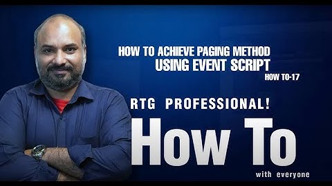 HOW TO-17  Achieve Paging Method Using Event Script  Ross XPression  كيفية البرنامج التعليمي