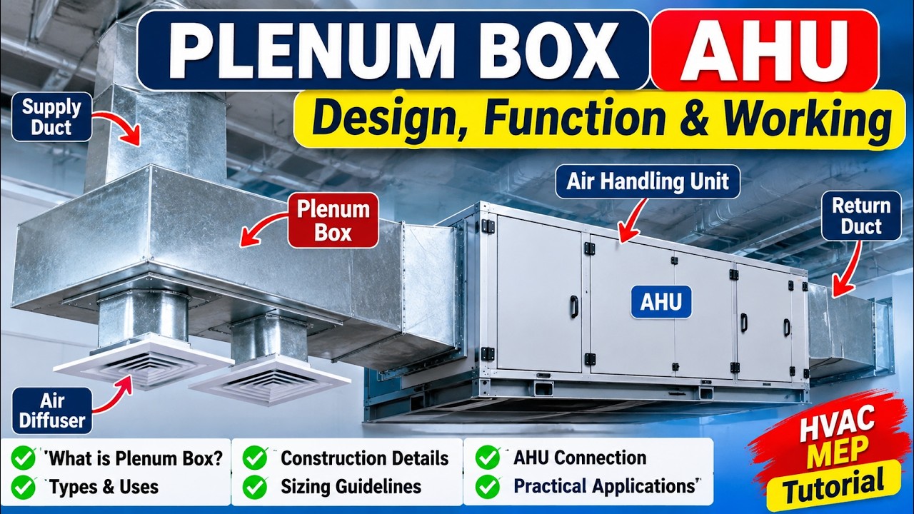 Plenum Working Plenum Box in AHU | Design, Function & Working Explained | HVAC MEP ...