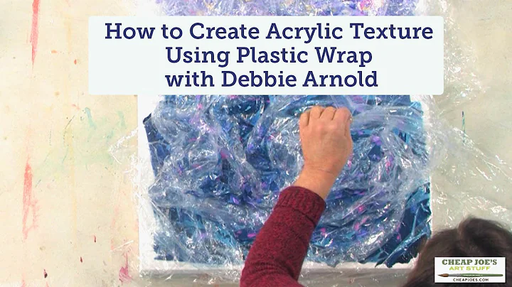 How to Create Acrylic Texture Using Plastic Wrap w...