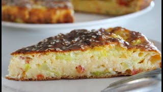 Нежный и вкусный ПИРОГ ИЗ КАБАЧКОВ! Много кабачков - мало теста! QUICHE AUX COURGETTES.