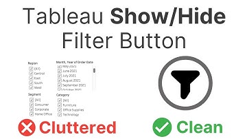 How to Add Show/Hide Filters in Tableau with a Button (No Clutter!)