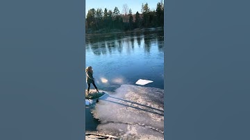 Distribution of ice when crashing | (ice video)😱🔥🔥