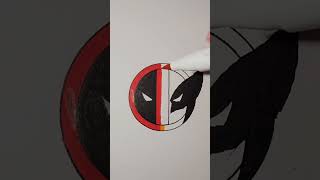 Coloring a Deadpool & Wolverine logo #art #drawing #wolverine #marvel #deadpool #fyp #lfg