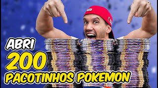 ABRINDO 200 PACOTES DE CARTAS de Pokemon ! CARTAS POKÉMON RARAS e de OURO @capitaohunter