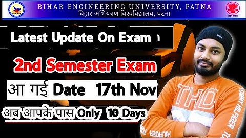 BEU Patna 2nd Semester Exam Schedule  Out 2025 #beupatna #beupatnaexam #electricalboysunny