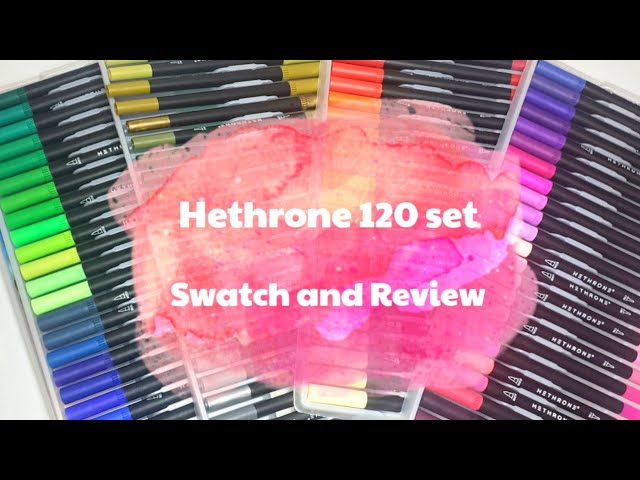 Adult Coloring Review of Hethrone Brush Markers