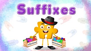 Suffix for Kids | What Are Suffixes? | Suffixes s, es, er, est, ed, ing, ful, less, hood