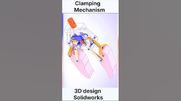 Explore Material Clamping Mechanics in 3D | SolidWorks Assembly Showcase #solidworks3d