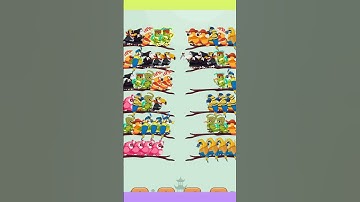 Bird sort 2 color puzzle game #gameplay #games #gaming #birds #angrybirdschallenge