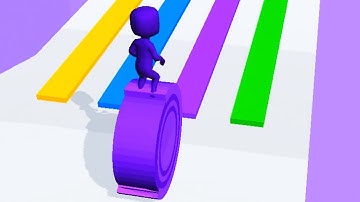 LAYERS ROLL game HIGH SCORE LEVEL 👮‍♂️💜🌈 Gameplay All Levels Walkthrough iOS, Android New Game 3DPro