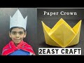 How to make paper crown  paper craft for kids origami paper crown