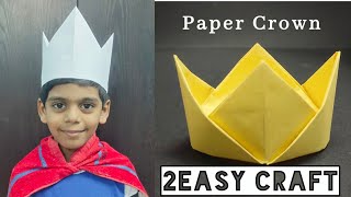 How to make paper crown | paper craft for kids| Origami paper crown