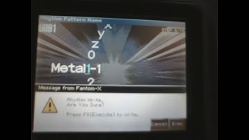Fantom X Tutorial - Creating custom rhythm loops
