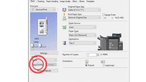 Toshiba T31020 Printing Profiles
