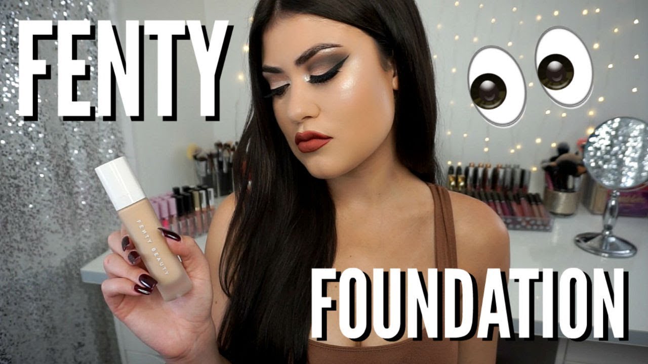 FENTY BEAUTY HYDRATING FOUNDATION VS. SOFT MATTE FOUNDATION! - TrinaDuhra 