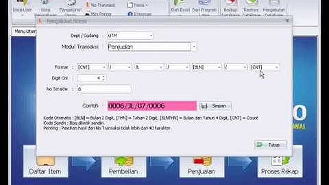 29  Cara Mengatur Format Nomor Transaksi Tutorial Program Toko iPos 4 0