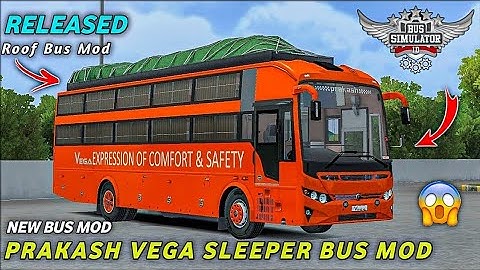 Prakash BS6 Sleeper pack 13.5mtr & 12mtr Mod for the first time in BUSSID