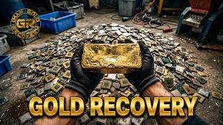 Gold & Copper Recovery from 57KG of Pinless CPUs