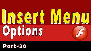 Insert Menu Options In Macromedia Flash Part 30