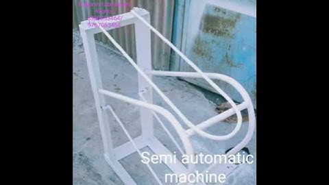 Semi automatic chain link fencing machine