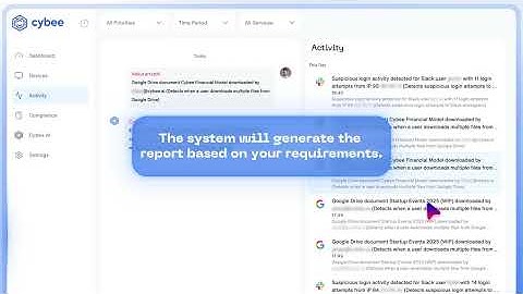Cybee Activity Tab Tutorial | Track Cloud & Device Logs with Filters