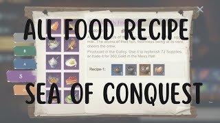 All Food Recipe In Game Sea Of Conquest screenshot 3