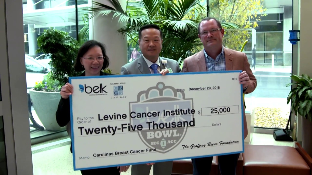 Presentation of Geoffrey Beene $25,000 Check to Levine Cancer Center