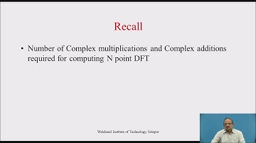 Decimation in Time (DIT) FFT Algorithm