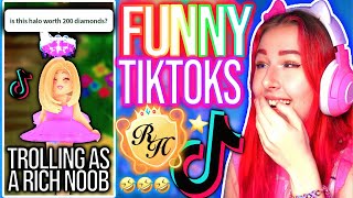 REACTING TO MORE FUNNY ROYALE HIGH TIKTOKS! ROBLOX Royale High Viral Funny Moments