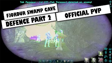 [ Ark Official PvP ] Defending a Fjordur swamp cave - Part 2 #arksurvivalevolved #ark #pvp