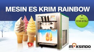 Mesin Es Krim Rainbow Harga Murah Maksindo