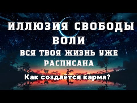 КАРМА. Свободной воли не существует. Всё предопределено.Ты ничего не выбираешь.