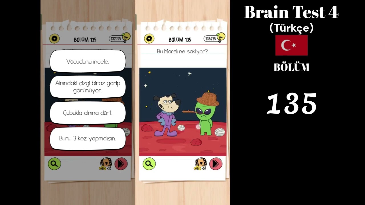Brain Test 4 Bölüm 135 Bu Marsli ne saklıyor? - YouTube
