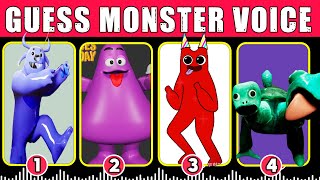 Guess The MONSTER'S VOICE | GARTEN OF BANBAN 4 | HUNKY JAKE, CHAMATAKI, JESTER (PART 15)