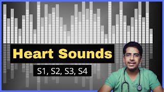 HEART SOUNDS | S1, S2, S3, S4 (Use headphones)!