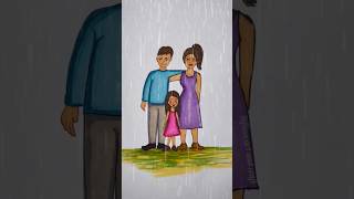 Father Is The Pillar Of A Family  #Rifanaartandcraft #Shorts #Rifanaart #Animationvideo